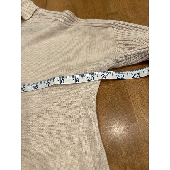 Soft Surroundings Sweater Womens S Ivory Cowl Neck Slouchy Cashmere Blend - Picture 6 of 9